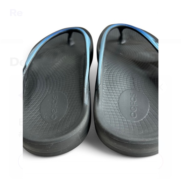 OOFOS OOriginal Recovery Footwear Sport Sandals Azul Size Men 7 Women 8 - Picture 7 of 9